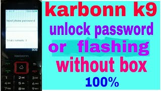 Karbonn K9 input phone password remove with aladdin crack in 1001 [upl. by Enillebyam763]