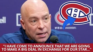 BREAKING NEWS HUGHES ANNOUNCES EVERYTHING IS READY FOR BIG SWAP LOOK AT THIS CANADIENS NEWS [upl. by Notluf142]