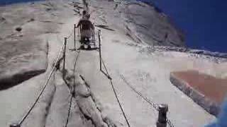 Hiking the HalfDome Mountain using Cables [upl. by Harley]