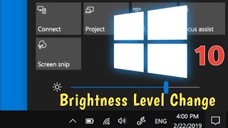 How to Change Brightness Level On Windows 10  Brightness level Kaise Change Karen [upl. by Anidnamra]