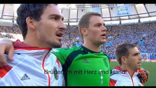 National Anthem of Germany FINAL 2014 with Subtitles [upl. by Nuarb]