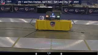 B2 Vet Mens 50 Epee  Gaines v Wheeler  Div 1 Para National Championships and April NAC  2024 [upl. by Hendren]