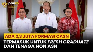 Presiden Jokowi Umumkan Rekrutmen ASN 2024 [upl. by Nele]