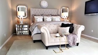 NEW Luxury Master Bedroom Tour and Decor Tips amp Ideas [upl. by Walliw]