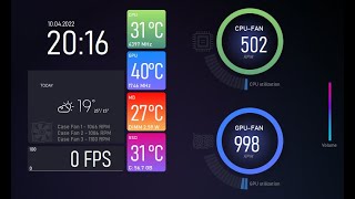 Aida64 Sensor Panel  Smart Home 800x480px by Exhumed [upl. by Narud]