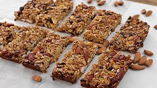 Healthy Granola Bars Recipe [upl. by Avictor]