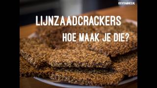 lijnzaad crackers maken [upl. by Oatis]