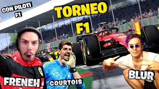 TORNEO DI BENEFICENZA SU F1 CON COURTOISALBON ALTRI PILOTI E BLUR [upl. by Macmahon]