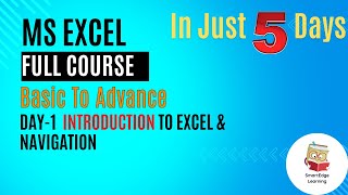 Excel Basics Day 1  Introduction to Excel amp Navigation  Learn Excel from Scratch [upl. by Jar]