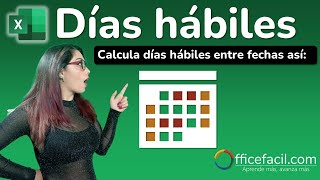 Días Laborales Excel  Calcular días hábiles entre dos fechas [upl. by Gerrard]