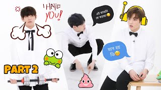 BTS Play Round Run Game Part 2 😂🤣 Bangla Funny Dubbing  RUN BTS [upl. by Arema]