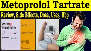 Metoprolol Tartrate tablets 100 mg 25 mg 50 mg  Mepresor 100 mg  uses Side Effects Dose [upl. by Rellim348]