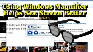 Using Windows Magnifier to Help Visually Impaired  Ask a Tech 7 [upl. by Naerb953]