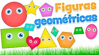 FIGURAS GEOMÉTRICAS para niños  Video infantil de las formas en español [upl. by Stinky]