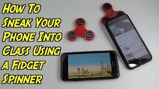 How To Sneak Your Phone Into Class Using a Fidget Spinner  SCHOOL LIFE HACKS  Nextraker [upl. by Tearle]