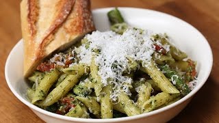 Pesto Asparagus amp SunDried Tomato Pasta [upl. by Clercq]