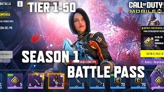 NEW Season 1 Battle Pass Tier 150 in COD Mobile All BP Rewards  Gameplay Season 1 CODM Leaks [upl. by Ariem]