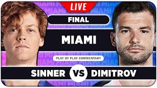 SINNER vs DIMITROV • ATP Miami Open 2024 Final • LIVE Tennis PlaybyPlay Stream [upl. by Renick]