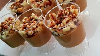 dessert verrine caramel café كاسات الكراميل بالقهوة  تحلية سهلة و راقية لرمضان وصفات رمضان [upl. by Jehovah]