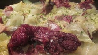 Cabbage and Smoked Pork Neck Bones  I Heart Recipes [upl. by Steep]