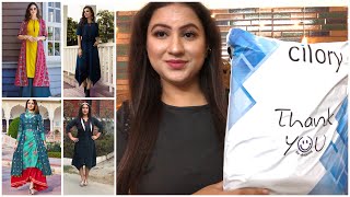 Online Shopping Review  Huge Affordable Cilory Party Wear Kurti Try On Haul Review [upl. by Klos205]