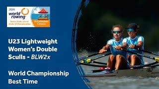 WORLD CHAMPIONSHIP BEST TIME  U23 Lightweight Womens Double Sculls  2024 World Rowing Champs [upl. by Ramunni]