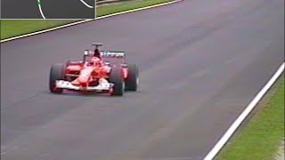 SCHUMACHER ENTIRE LAP ENGINE SOUND Monza 2002 Ferrari F1 30 V10 Video revised better quality [upl. by Bobbee]