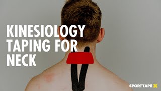 Kinesiology Taping for Neck Pain  How to Apply Kinesiolgy Tape [upl. by Mela795]