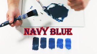 How To Make Navy Blue Color Paint With Primary Colors Fast [upl. by Ycniuqal136]