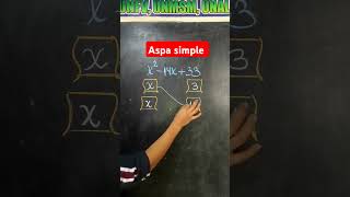 Aspa simple clasesdematematicas maths [upl. by Kain]