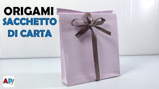 Origami Sacchetto di carta fai da te [upl. by Eelytsirk]