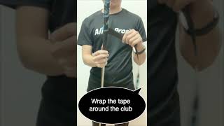 How to apply Alien Pros Golf Grip Wrapping Tape [upl. by Atiuqrahs]