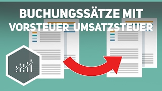 Buchungssätze mit Vorsteuer und Umsatzsteuer  Externes Rechnungswesen [upl. by Jenna]