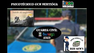 COMO É O TESTE PSICOTÉCNICO PARA GCM GUARDA CIVÍL MUNICIPAL [upl. by Helbonnas]