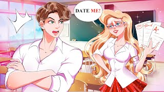 I Get Top 1 At School To Make Crush Love Me  Share My Story  Life Diary Animated [upl. by Zednanref855]