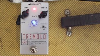 Cusack Tremolo Pedal Demo [upl. by Nnomae]