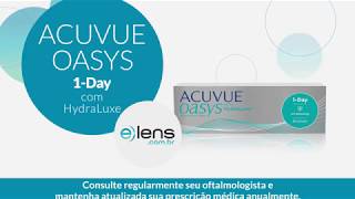 ACUVUE OASYS 1 DAY  LENTES DE CONTATO  ELENS [upl. by Gridley]