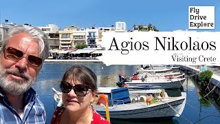 Whats It Like In Agios Nikolaos Crete  A Walk Into Town From Almyros Beach [upl. by Leugimesoj]