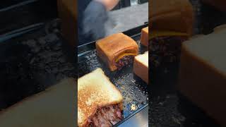 🧀 BBQ Brisket Texas Toast Melt Shorts [upl. by Nidraj351]