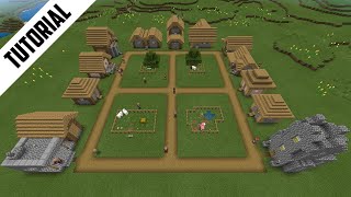 Minecraft How to Build a Plains Village 1 Step By Step [upl. by Gonsalve]