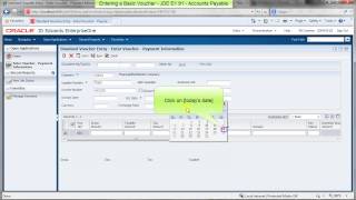 Entering a Basic Voucher  JDE E1 91  Accounts Payable [upl. by Anida]