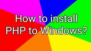 How to install PHP in Windows 11  How to install PHP in Windows 10  How to install XAMPP in PHP [upl. by Sueaddaht266]