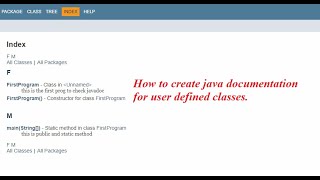 Documentation comments  usage of Javadoc  creating java doc html page  Identifiers [upl. by Paule]