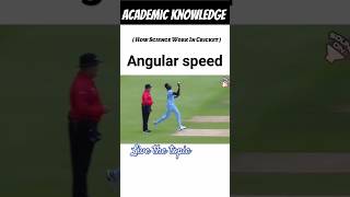 Angular speed in cricket Physics science physics creative cricket bowling physicswallah study [upl. by Ytsirc599]