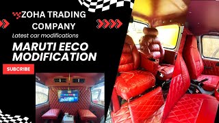 MARUTI EECO BANI TOYOTA VELLFIRE 🤯 RECLINER SEATS  PARTITION  CAR LEATHER INTERIORS  HYDERABAD [upl. by Adirahs]