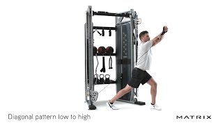 Diagonal Pattern Low to High Exercises  Versa Functional Trainer  Matrix Fitness [upl. by Linea99]