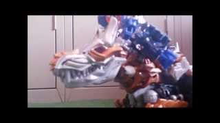 optimus vs grimlock stop motion [upl. by Anibla]