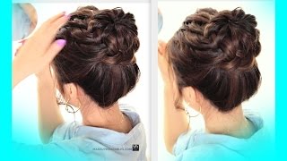 ★STARBURST BRAID BUN HAIRSTYLE  CUTE SCHOOL BRAIDS HAIRSTYLES [upl. by Attirehs207]