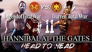 Total War Rome II Hannibal at the Gates Head to Head  Arevaci vs Rome  Part 11 [upl. by Selena]