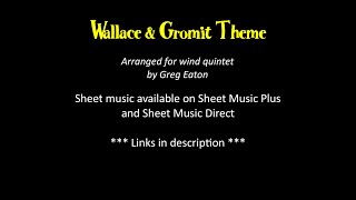 Wallce amp Gromit  Wind Quintet [upl. by Bray]